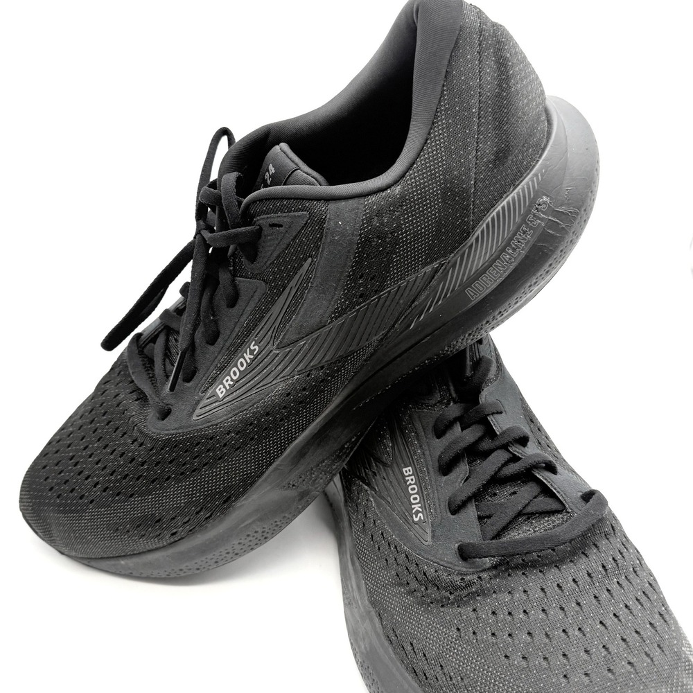 Brooks Adrenaline GTS 24 Mens 13 Black Excellent Stability Running Shoes